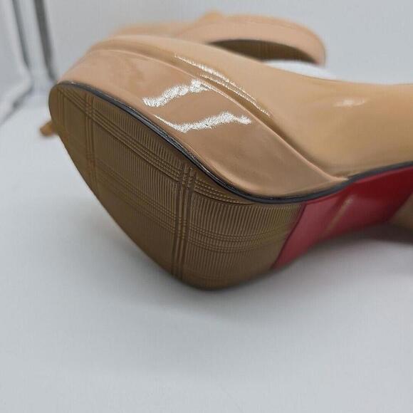 Monicoco Nude Mary Jane Closed Round Toe 5 Stiletto Heels - Picture 10 of 15